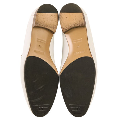 Hermes Leather Moccasins Paris Loafers Pumps Shoes White 38 — view 8