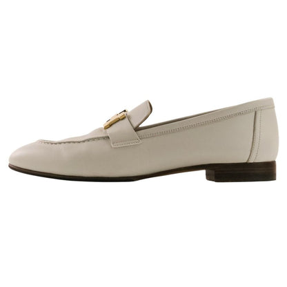 Hermes Leather Moccasins Paris Loafers Pumps Shoes White 38 — view 3