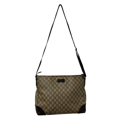 Gucci GG Supreme Shoulder Bag Brown — view 5