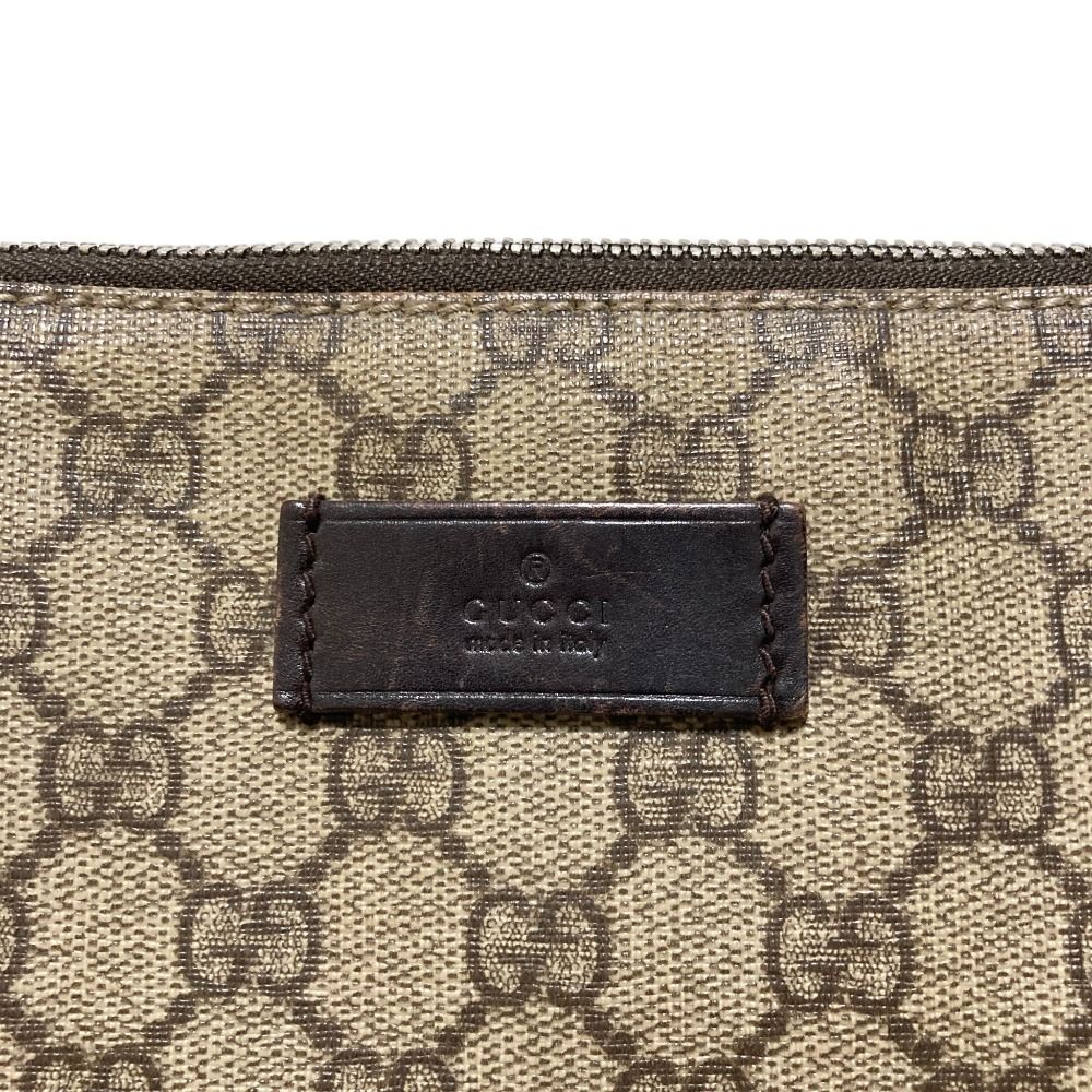 Gucci GG Supreme Shoulder Bag Brown — view 6
