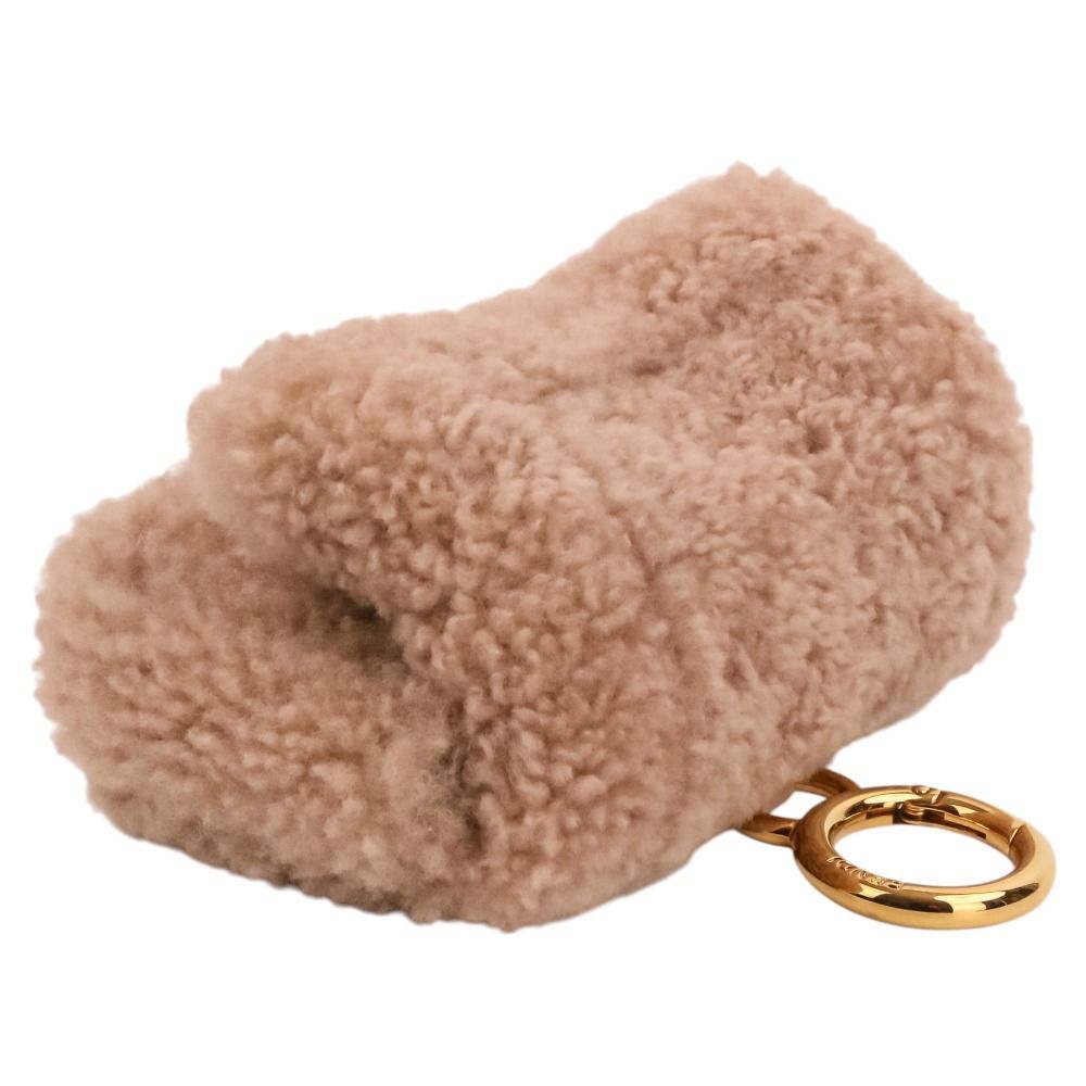 Fendi Nano Baguette Charm Mini Shoulder Bag Pink Beige — view 3