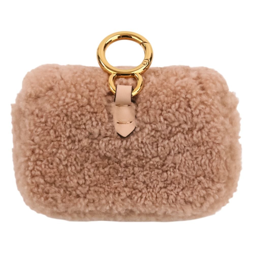 Fendi Nano Baguette Charm Mini Shoulder Bag Pink Beige — view 2