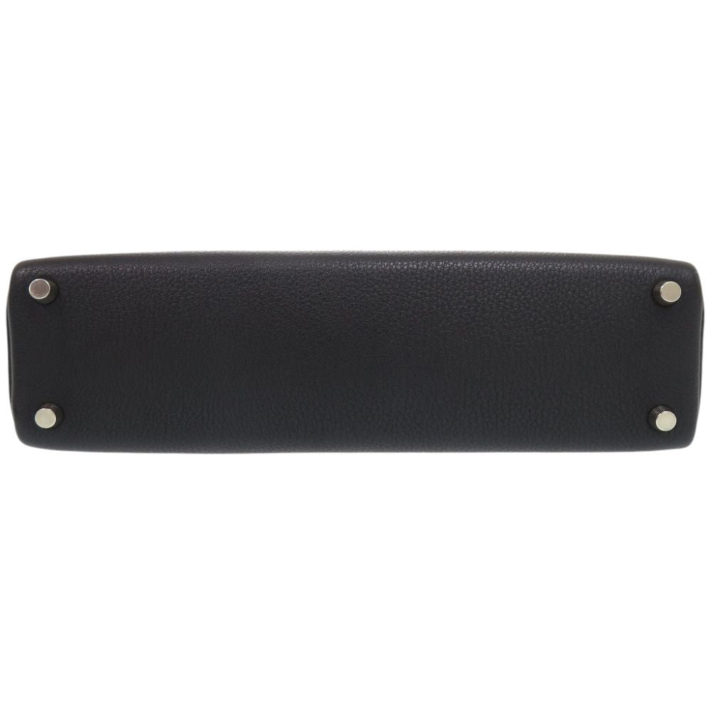 Hermes Shoulder Bag Vintage Chevre Black — view 6