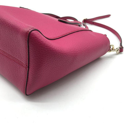 Gucci Leather 2-Way Bag Crossbody Pink — view 6