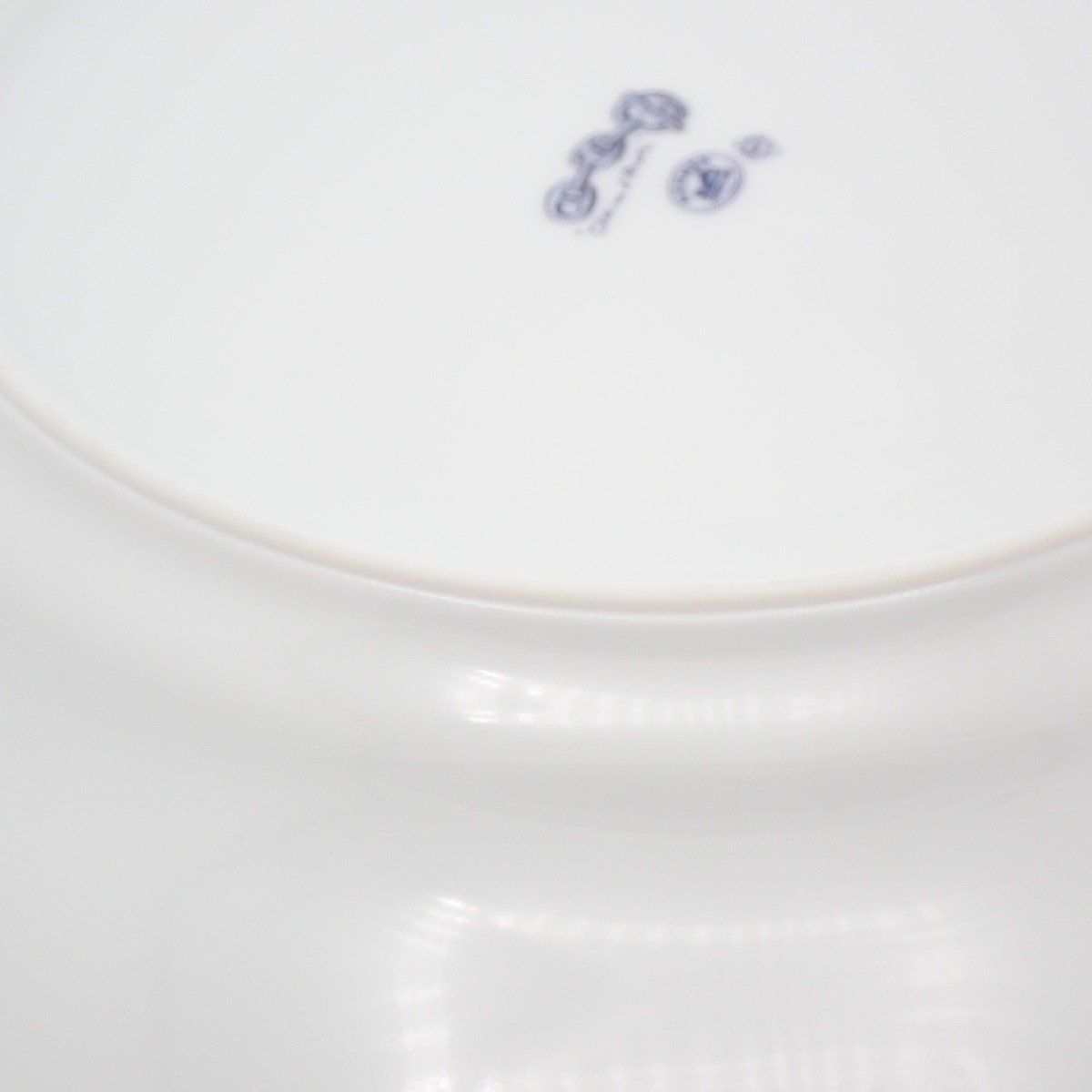 Hermes Chaine D'Ancre Dinner Plate Porcelain White Pawn — view 4