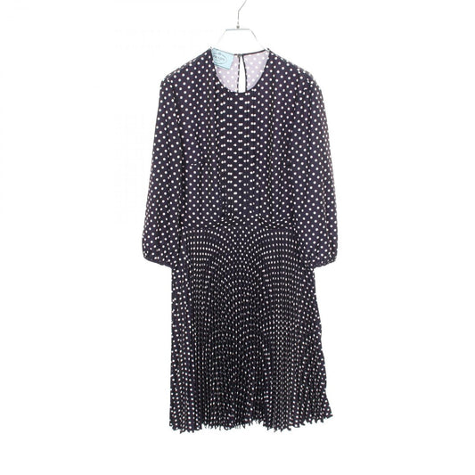 Prada Dress Pleated Dot Pattern
