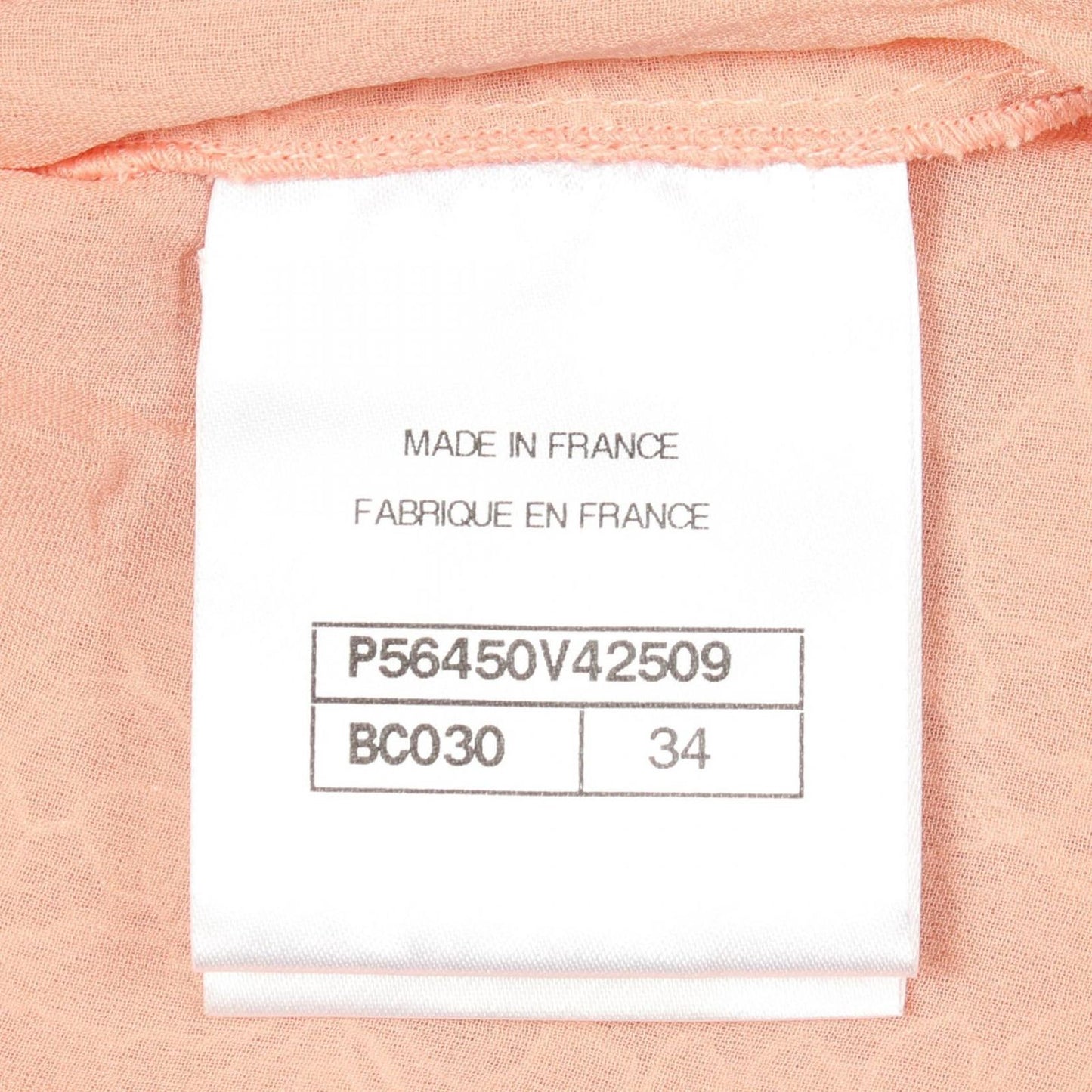 Chanel Camisole CC Logo Button Floral Pattern Full Lace Pink Rayon — view 5