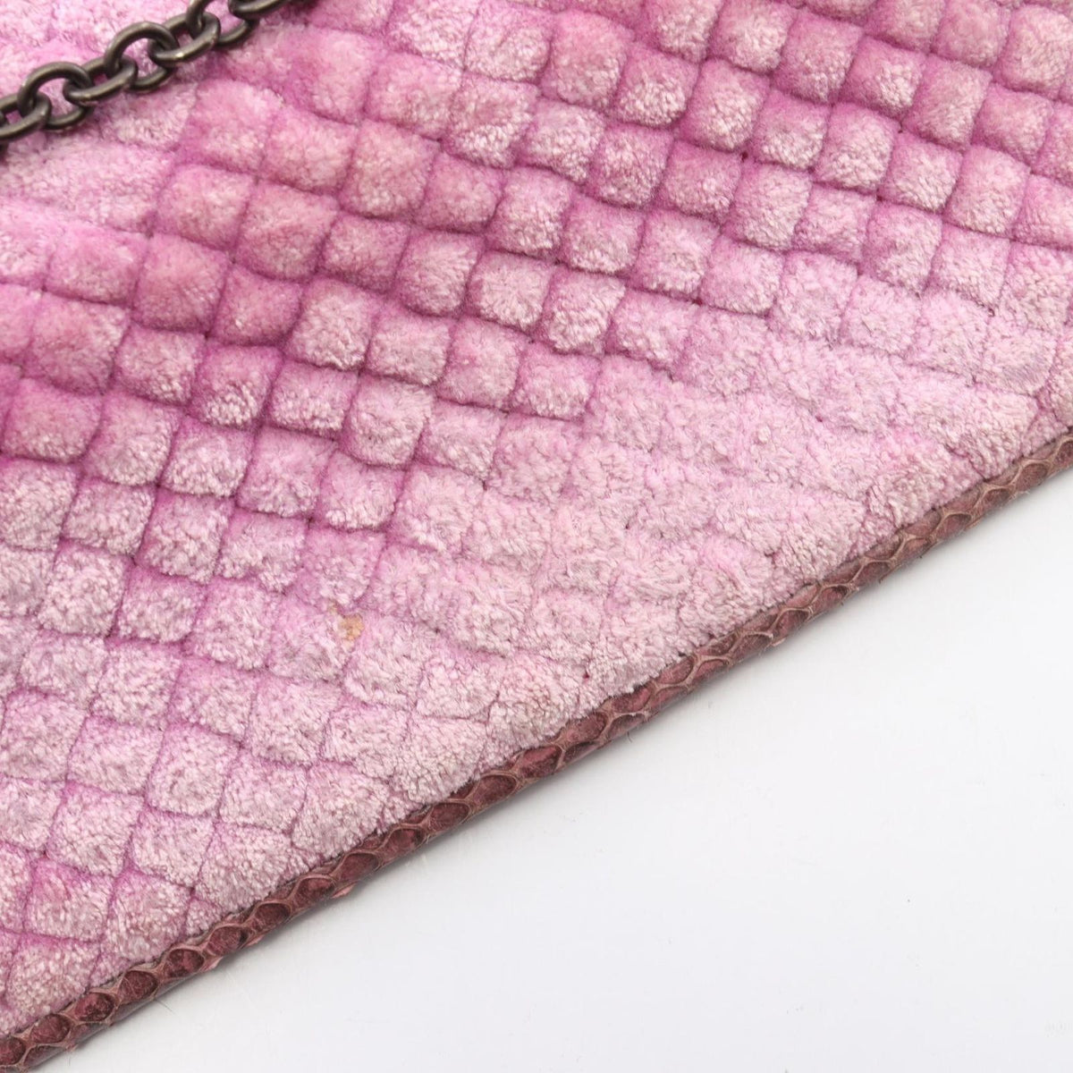 Bottega Veneta Shoulder Bag Purple Fabric Leather — view 7