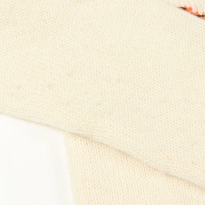 Dior Knit Indian Tiger White Cashmere Sweater — view 6