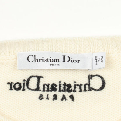 Dior Knit Indian Tiger White Cashmere Sweater — view 3