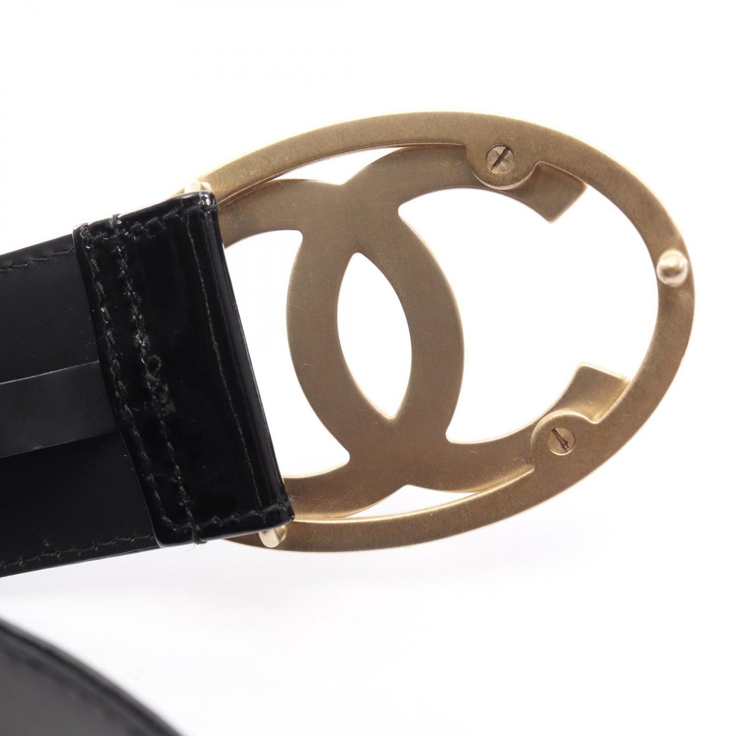 Chanel Belt CC Logo Patent Leather — view 8