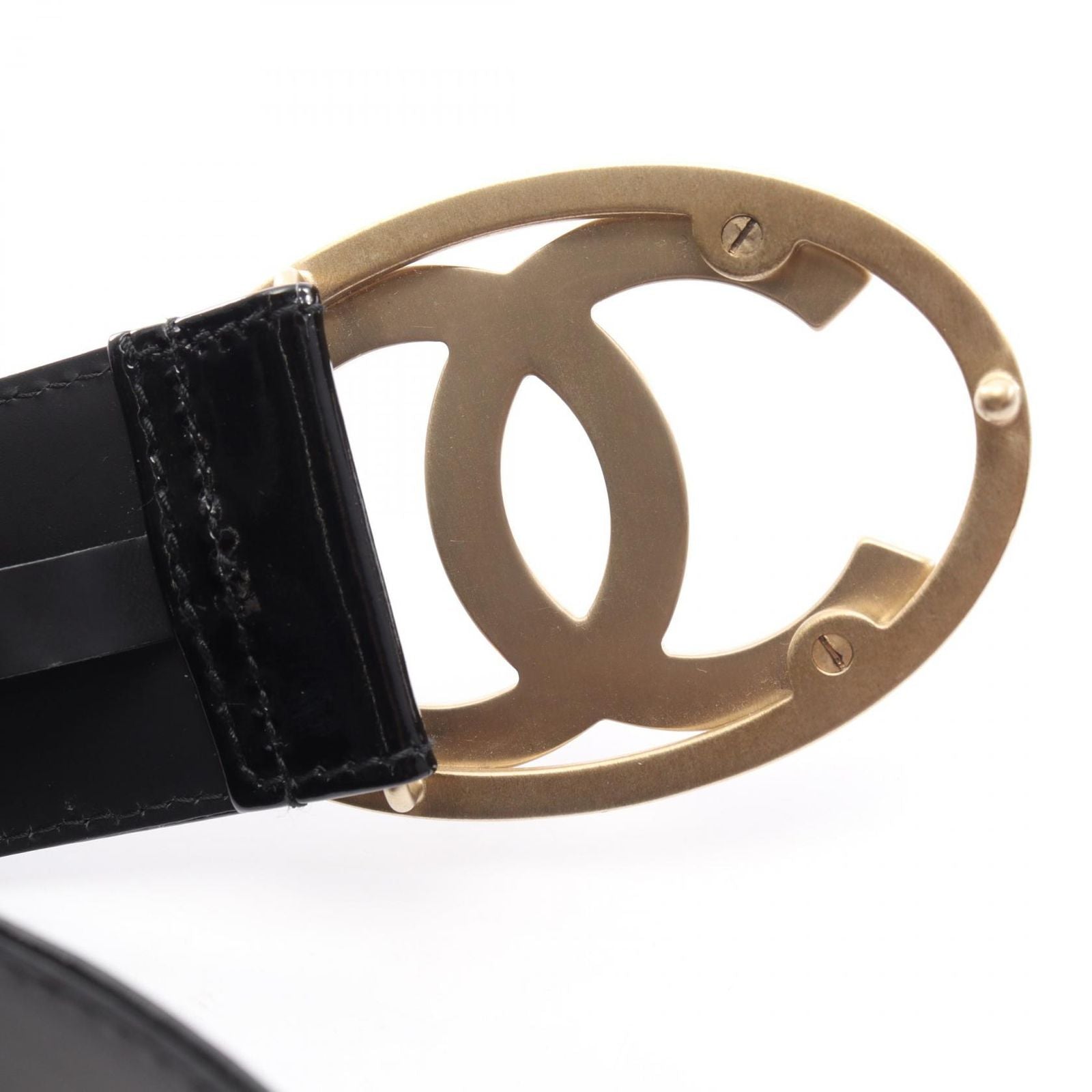 Chanel Belt CC Logo Patent Leather — view 8