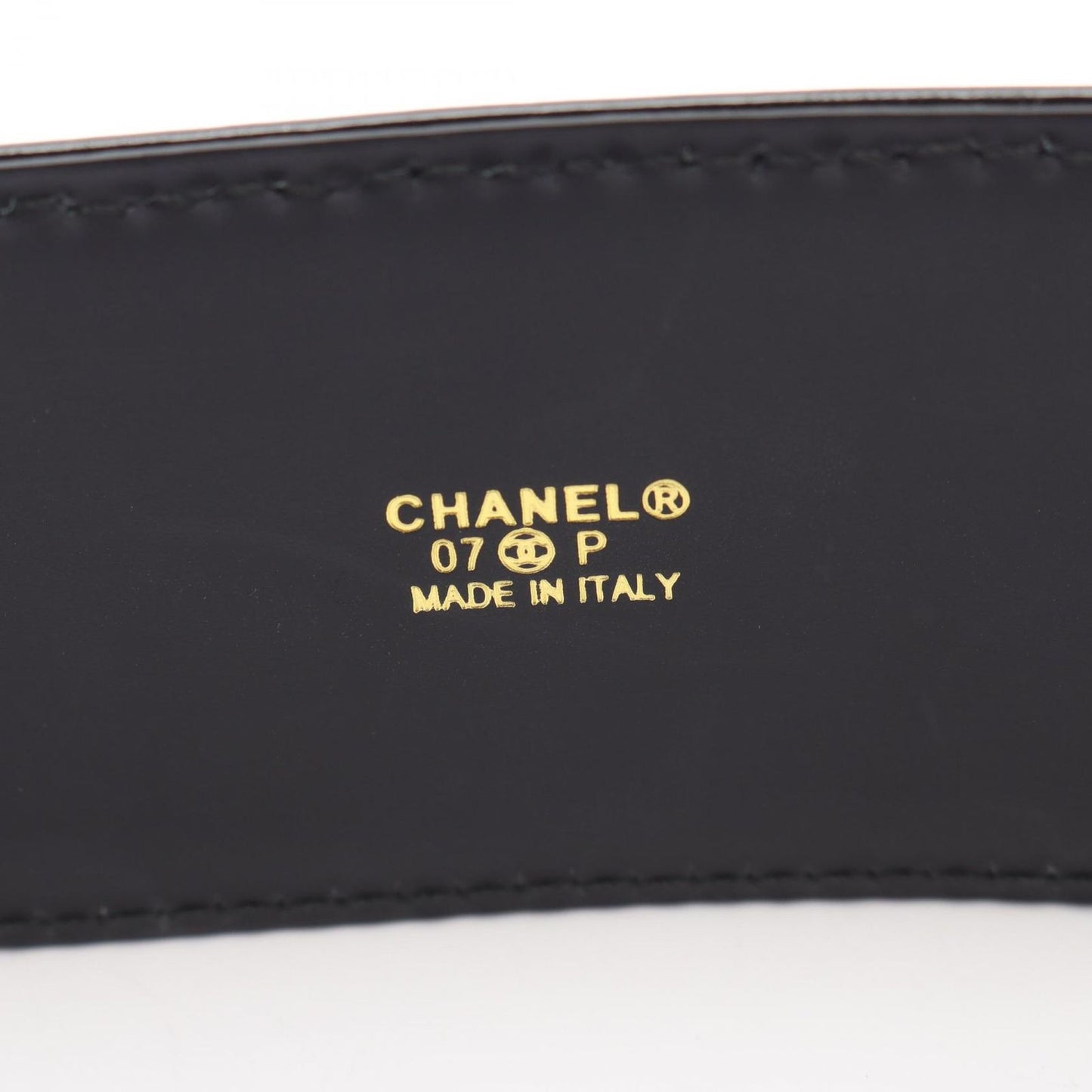 Chanel Belt CC Logo Patent Leather — view 4