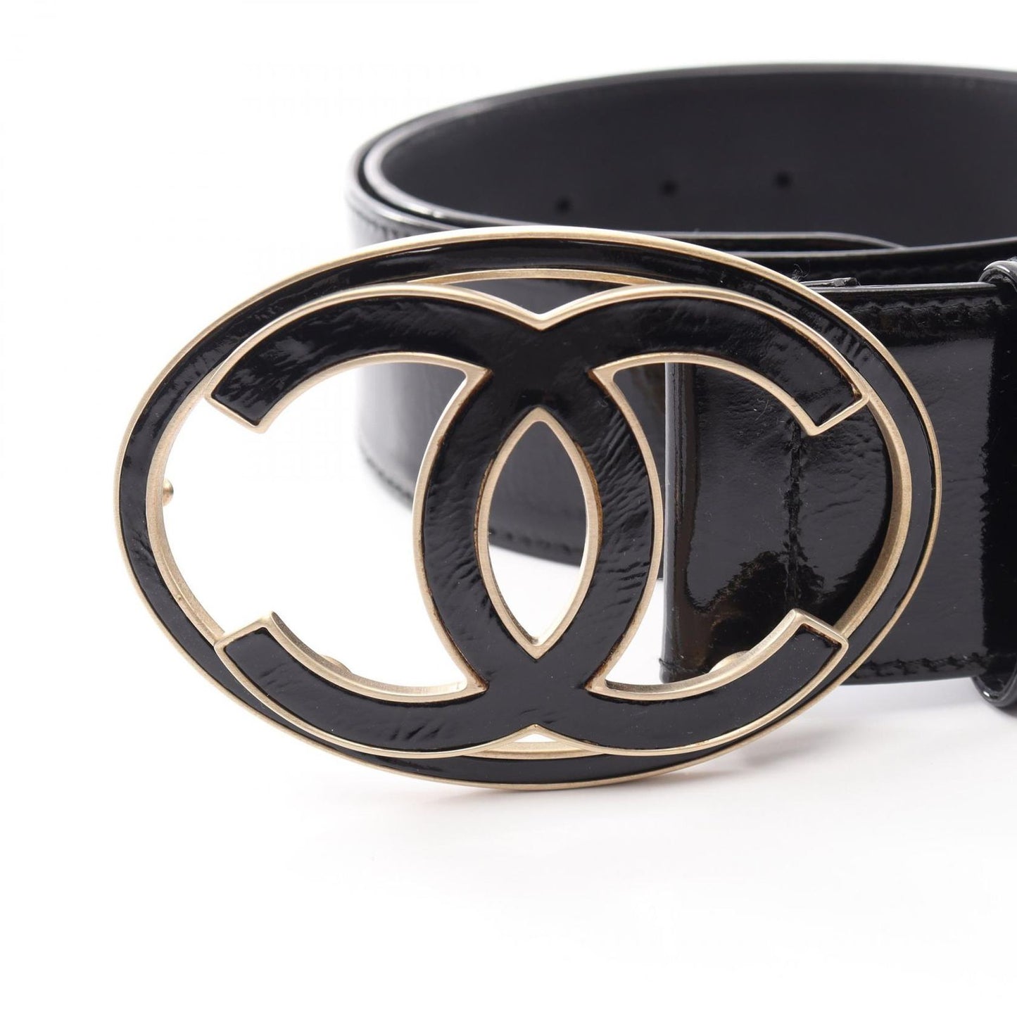 Chanel Belt CC Logo Patent Leather — view 2