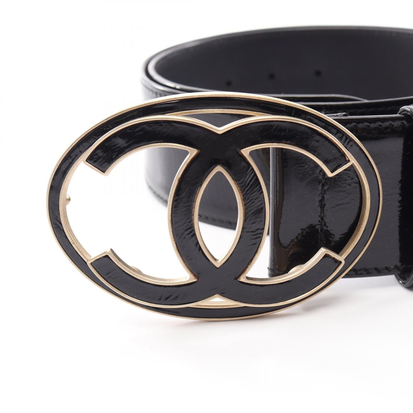 Chanel Belt CC Logo Patent Leather — view 2