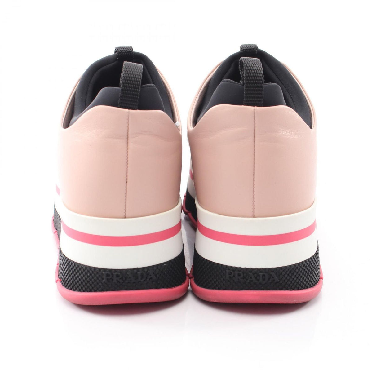 Prada Sneakers Platform Pink Leather — view 8