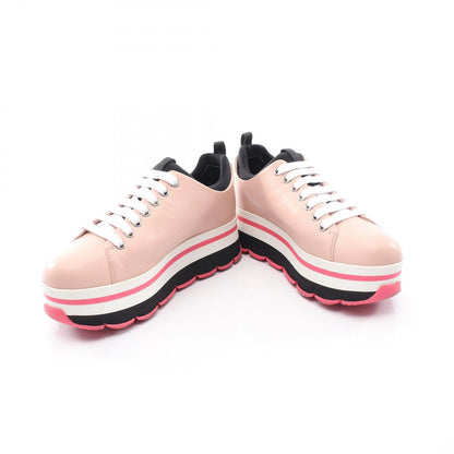 Prada Sneakers Platform Pink Leather — view 3