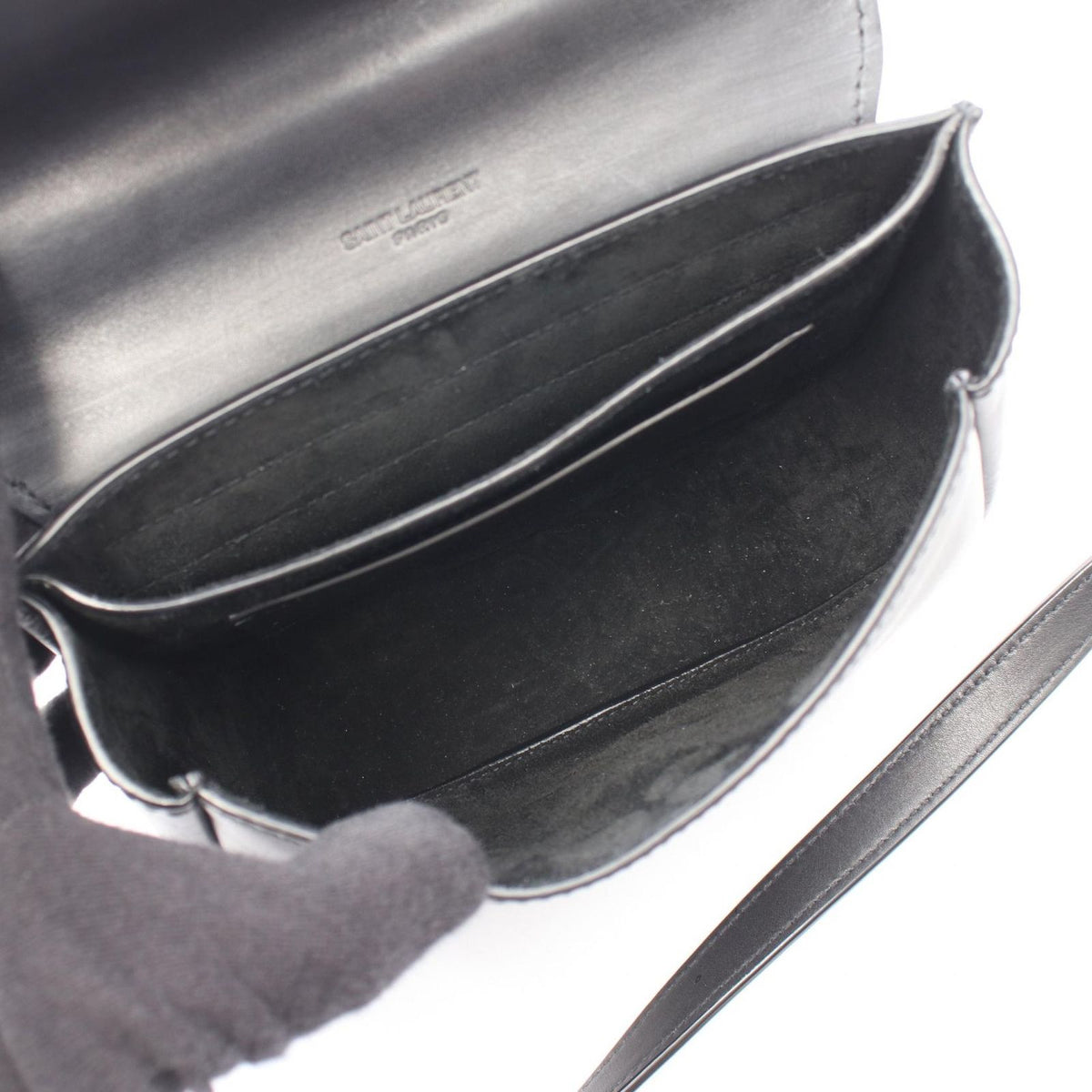 Saint Laurent Shoulder Bag Kaia Small Black Leather — view 3