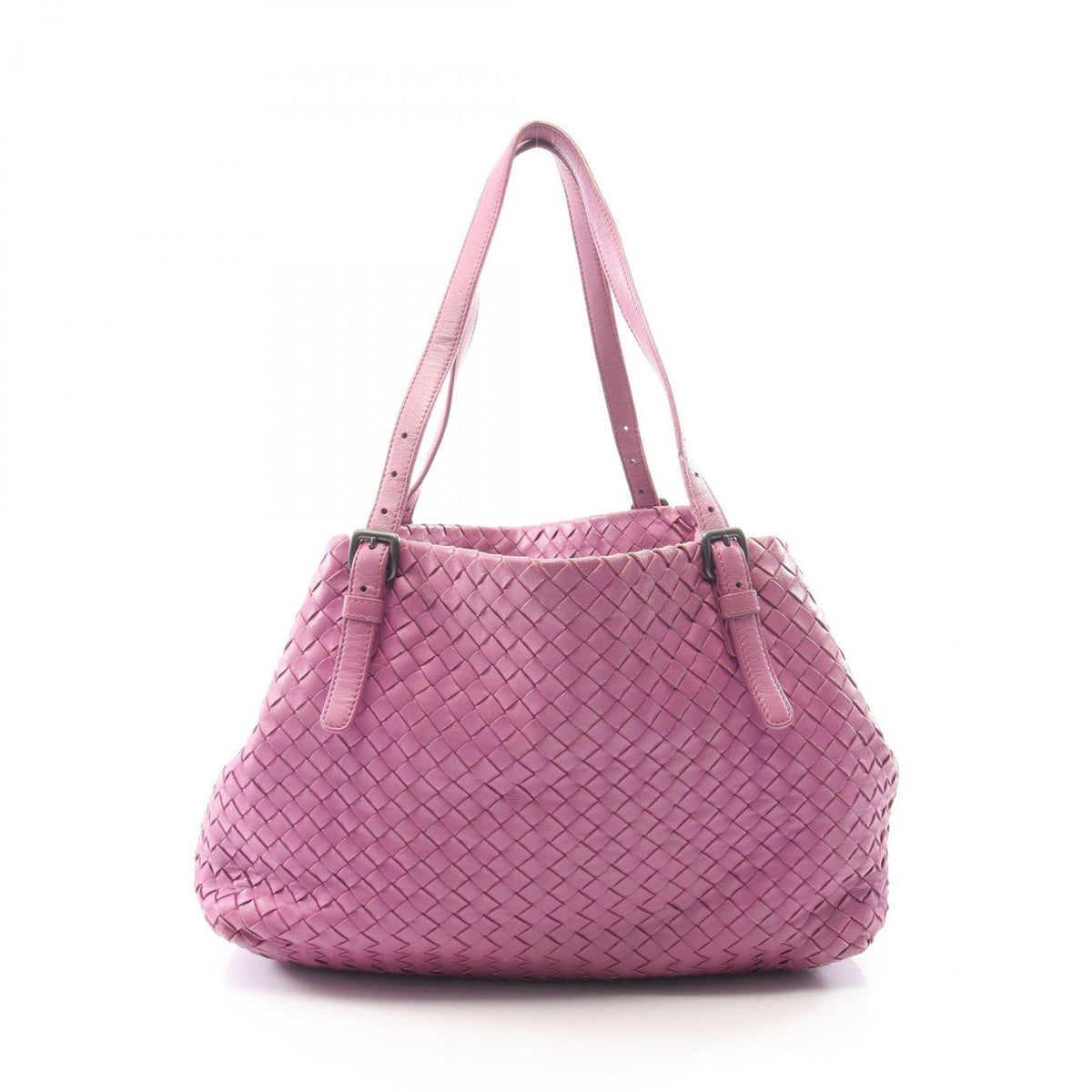 Bottega Veneta Tote Bag Intrecciato Purple Leather