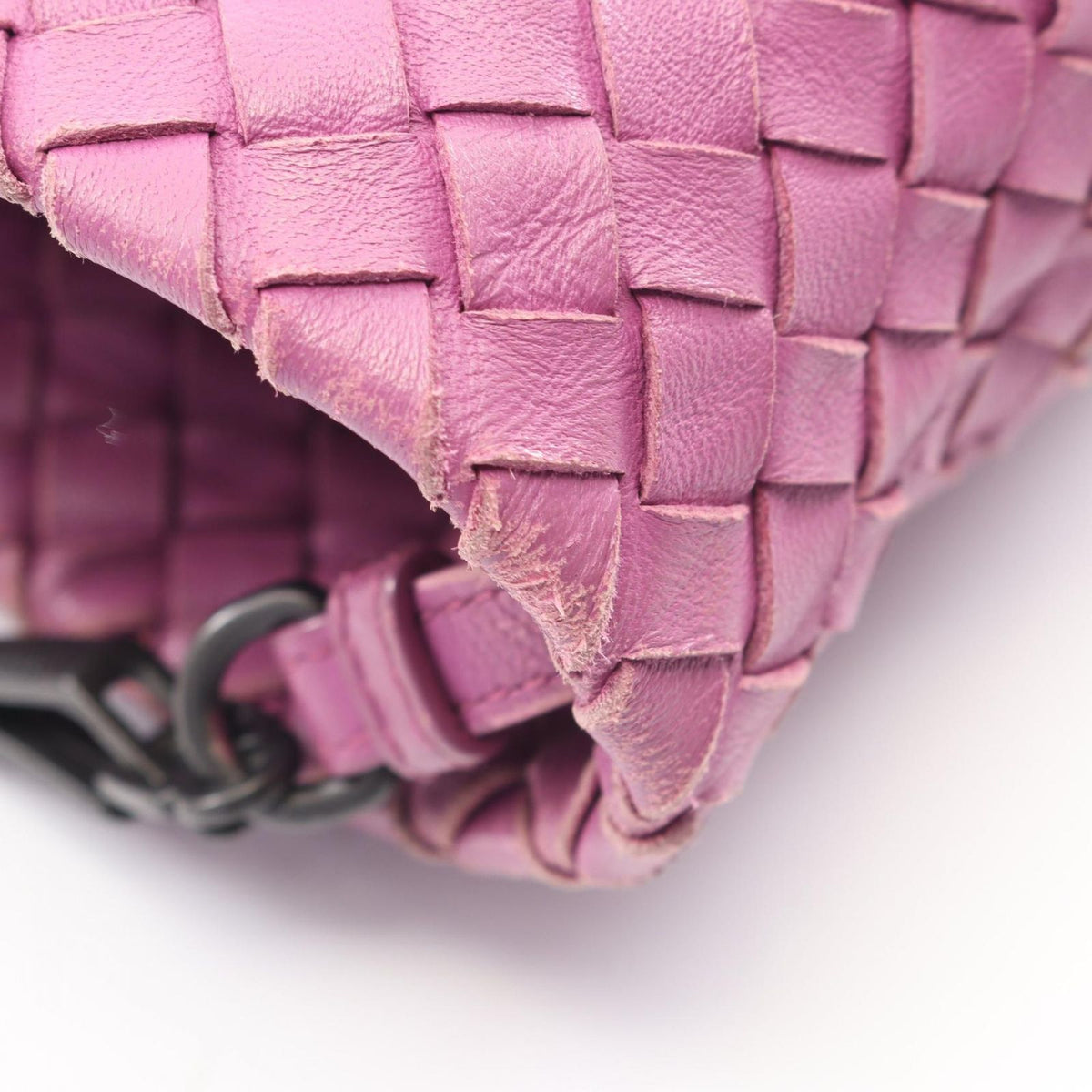 Bottega Veneta Tote Bag Intrecciato Purple Leather — view 6