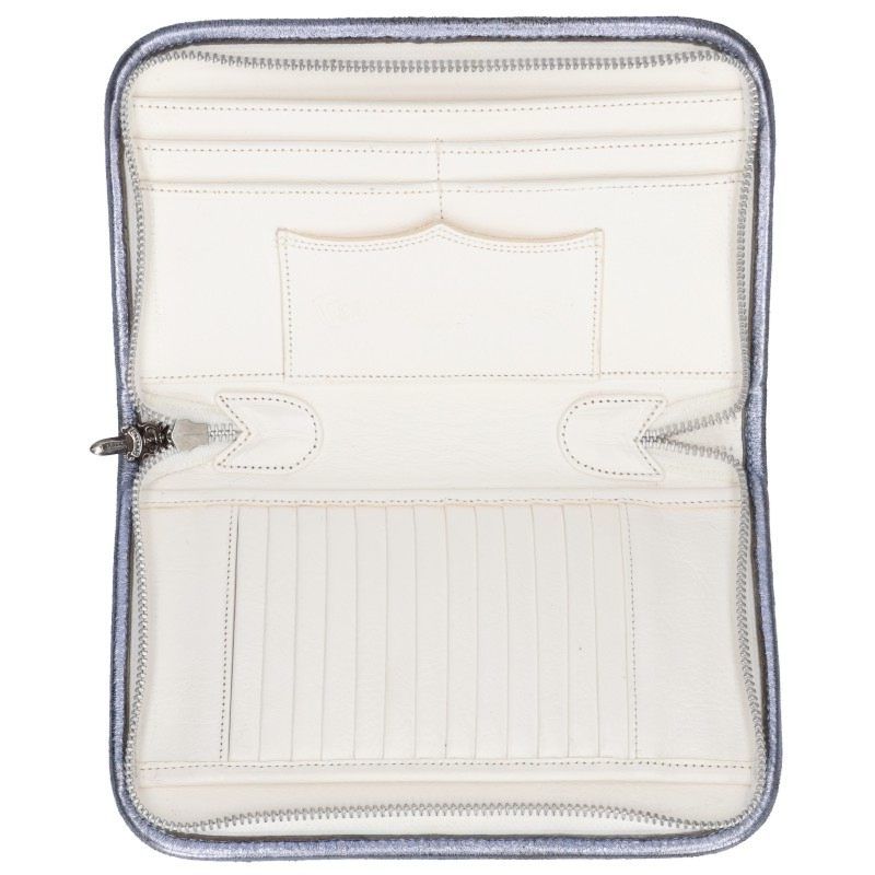 Chrome Hearts Zip Organeizer Metallic with Cemetery Cross Patch Leather Bag — view 3