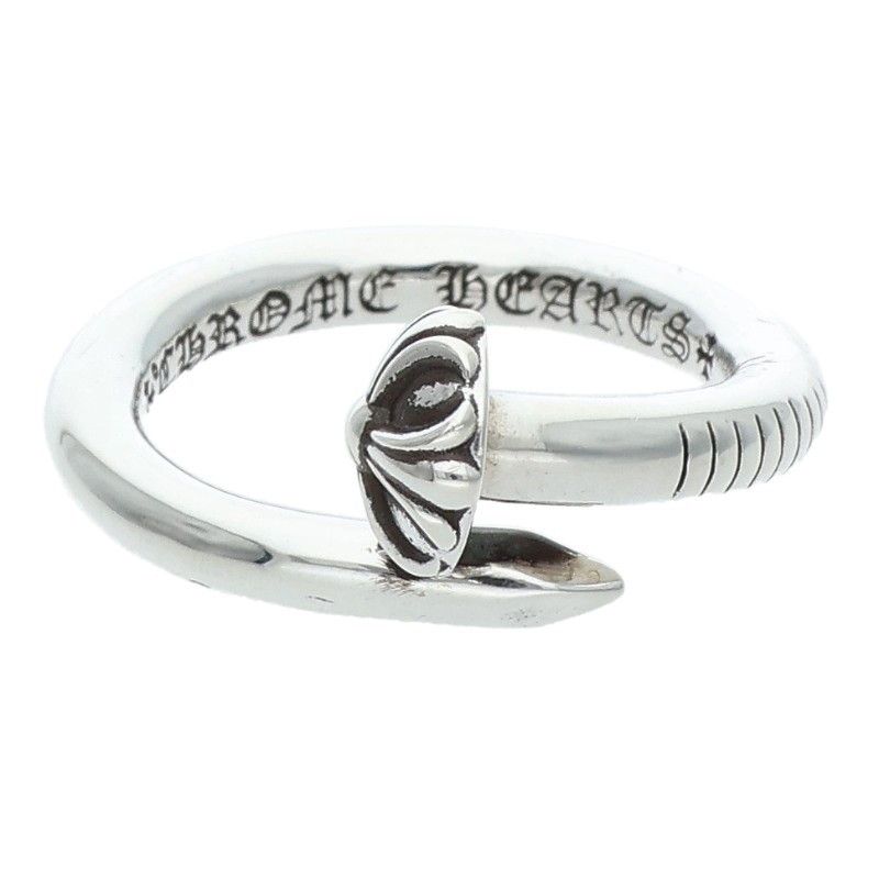 Chrome Hearts Nail Crsball Silver Ring