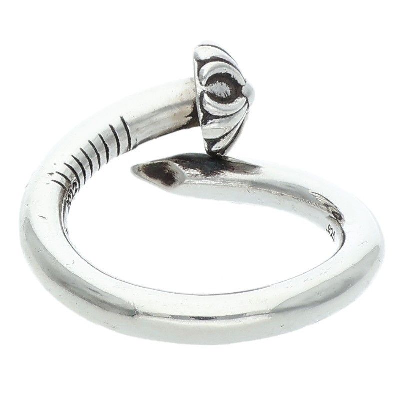 Chrome Hearts Nail Crsball Silver Ring — view 2