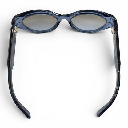 Dior Signature Logo Butterfly Sunglasses Clear Blue Eyewear — view 6