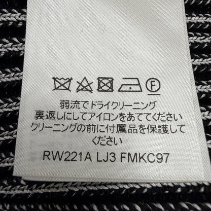 Louis Vuitton LV Logo Button Trumpet Sleeve Long Knit Cardigan Top Black XS — view 8