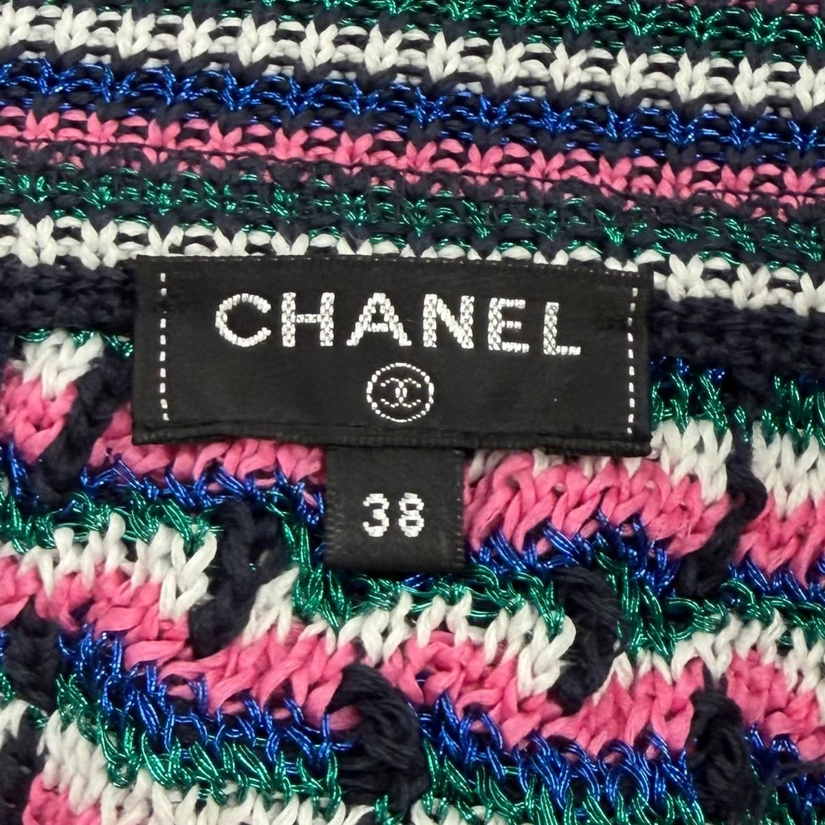 Chanel 17S CC Logo All Pattern Zip Skirt — view 8