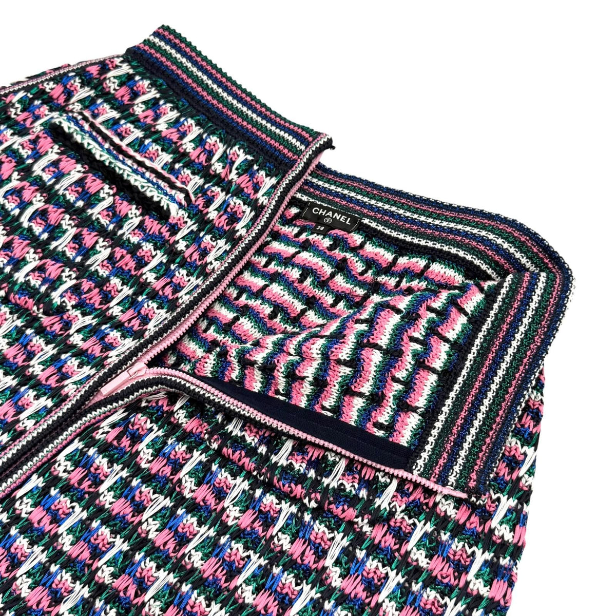 Chanel 17S CC Logo All Pattern Zip Skirt — view 5
