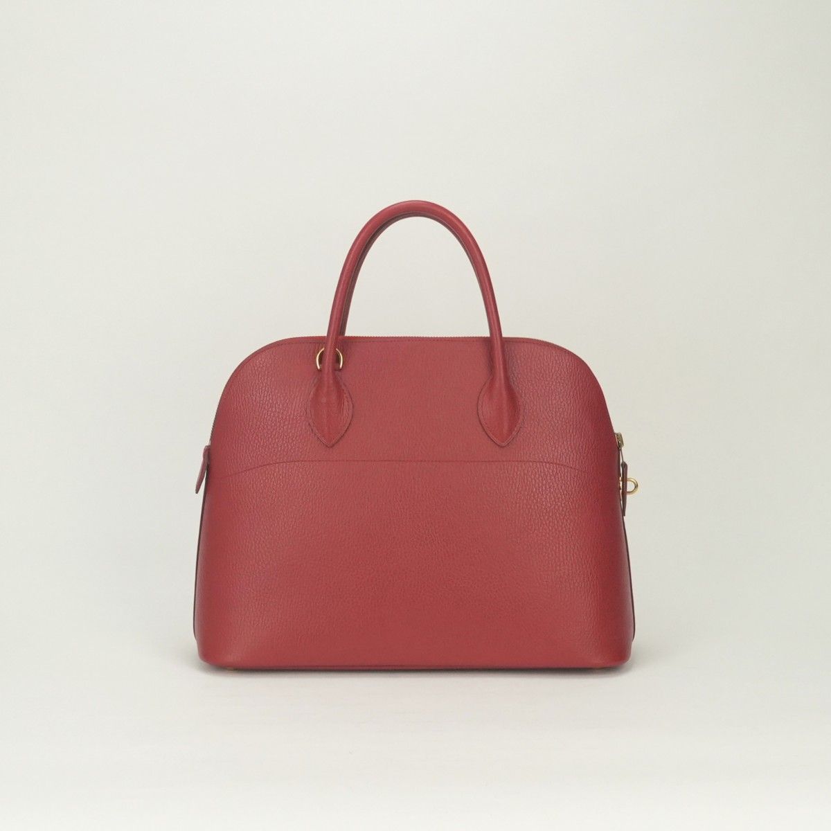 Hermes Bolide 35 Tote Shoulder Bag Ardennes Rouge Vif Rougevif Red Gold 2-Way — view 3
