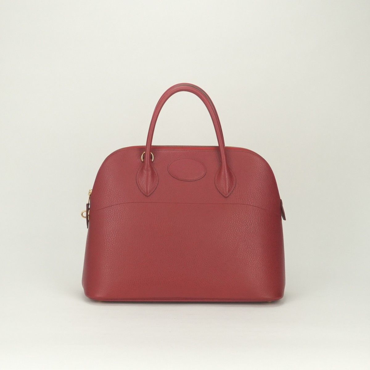 Hermes Bolide 35 Tote Shoulder Bag Ardennes Rouge Vif Rougevif Red Gold 2-Way