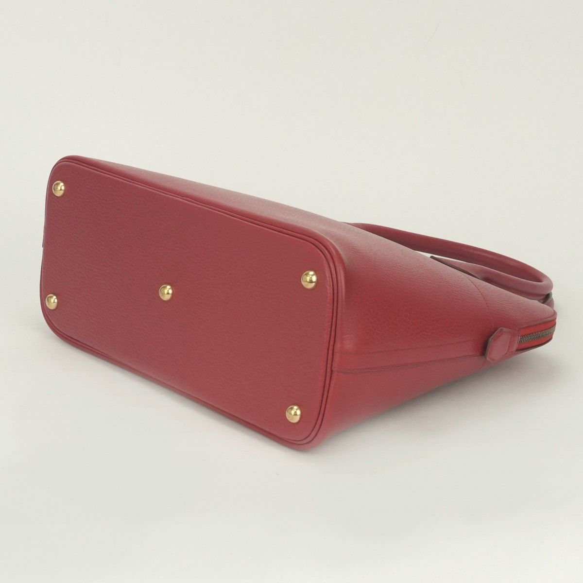 Hermes Bolide 35 Tote Shoulder Bag Ardennes Rouge Vif Rougevif Red Gold 2-Way — view 5