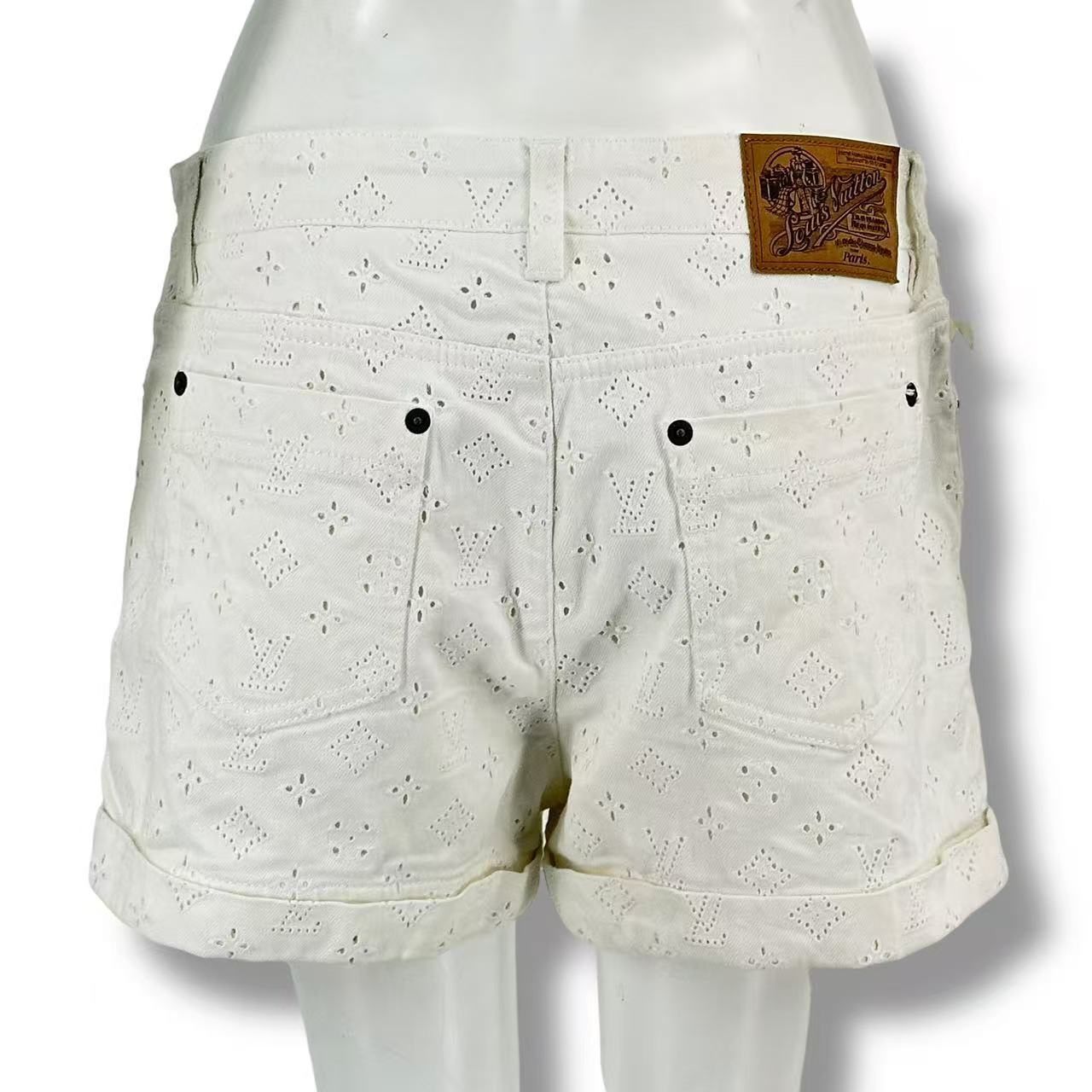 Louis Vuitton Monogram Shorts White 38 — view 2