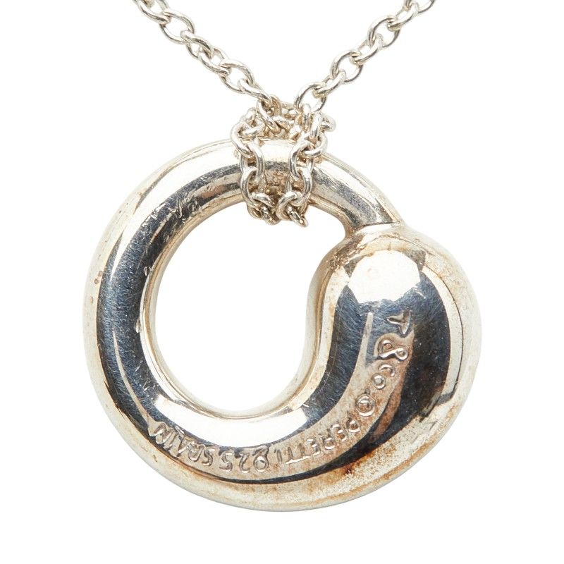 Tiffany & Co Elsa Peretti Eternal Circle Chain Pendant Silver — view 3