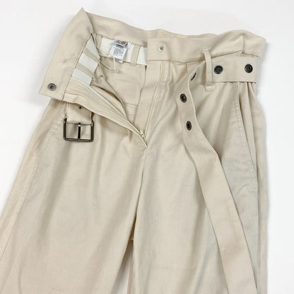 Brunello Cucinelli Belted Pants High Waist 34 Ivory — view 4
