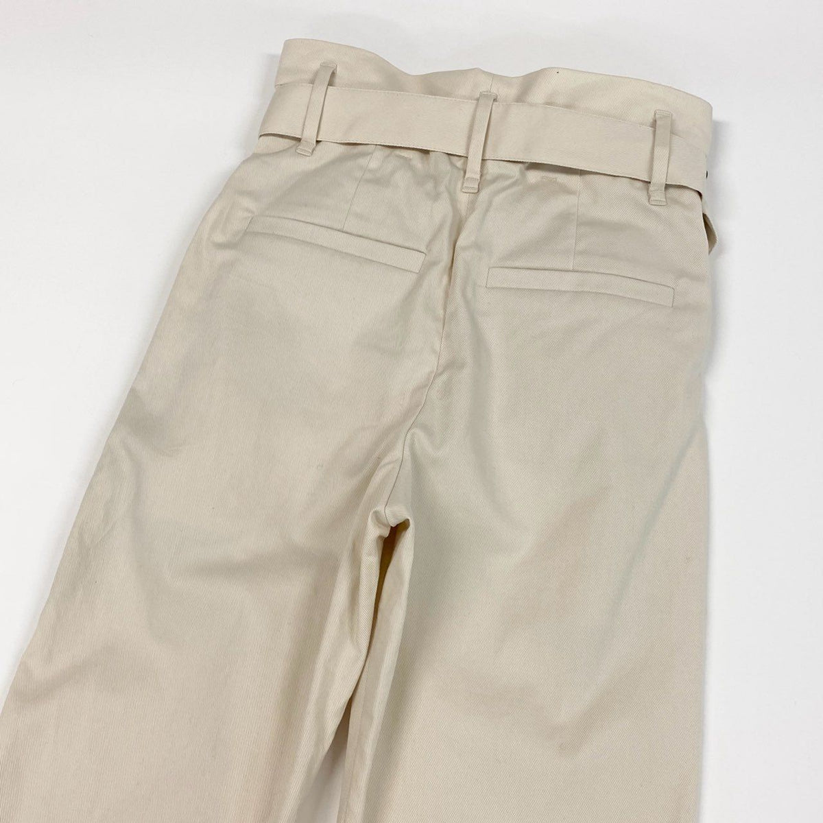 Brunello Cucinelli Belted Pants High Waist 34 Ivory — view 6