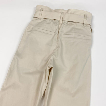 Brunello Cucinelli Belted Pants High Waist 34 Ivory — view 6