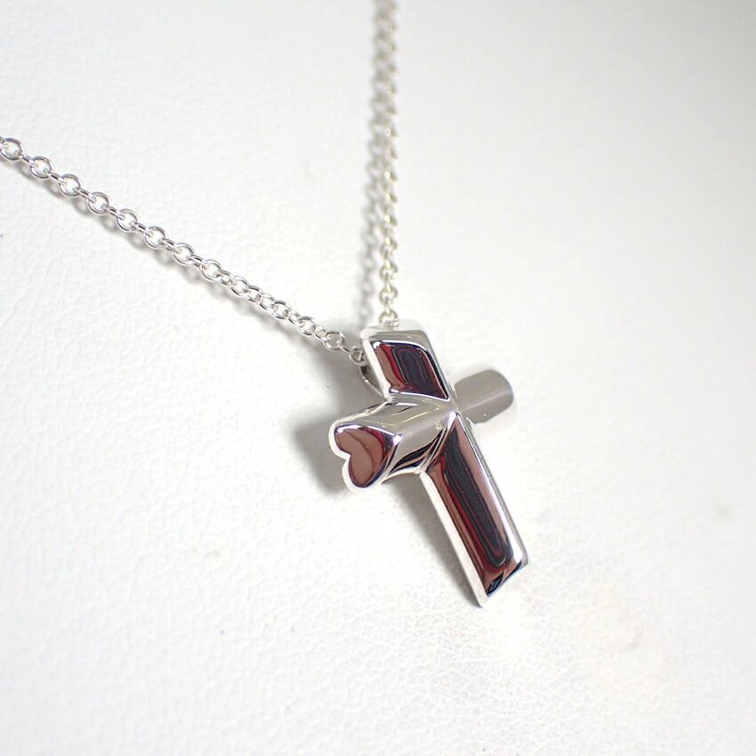 Tiffany & Co 925 Heart Cross Pendant — view 3