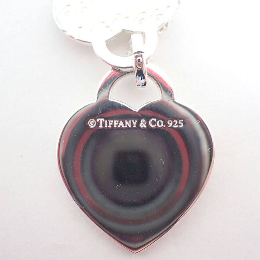 Tiffany & Co 925 I Love You Double Heart Tag NC Necklace — view 5