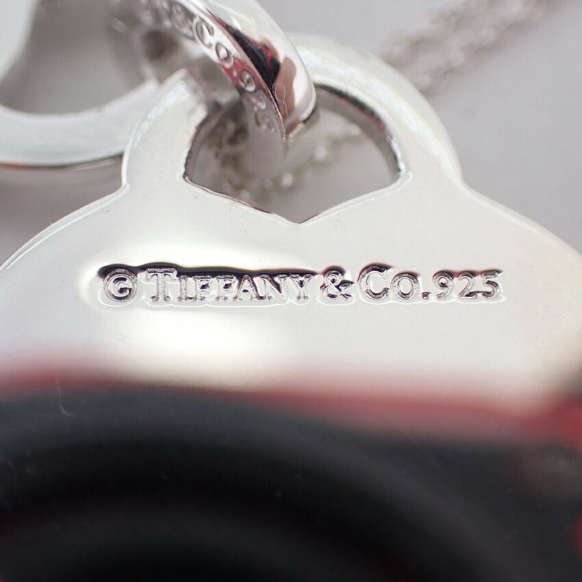 Tiffany & Co 925 I Love You Double Heart Tag NC Necklace — view 6