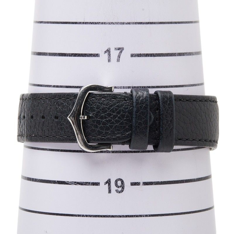 Cartier Tank Must LM Watch Silver Black Stainless Steel Leather — view 7