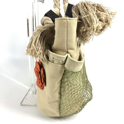 Chanel Handbag CC Logo Jumbo Canvas Beige — view 3