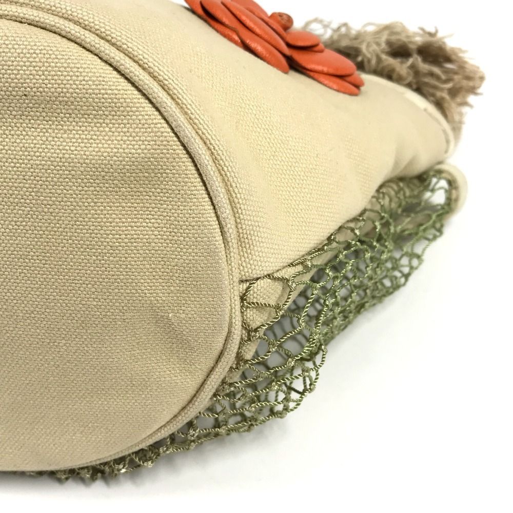 Chanel Handbag CC Logo Jumbo Canvas Beige — view 6
