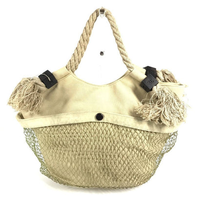Chanel Handbag CC Logo Jumbo Canvas Beige — view 2
