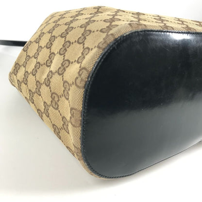 Gucci Shoulder Bag GG Logo Plastic Round Handle 001 Canvas Beige — view 4