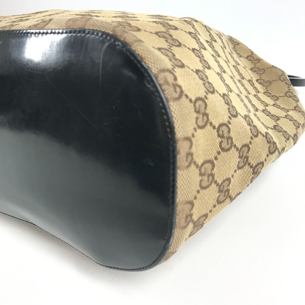 Gucci Shoulder Bag GG Logo Plastic Round Handle 001 Canvas Beige — view 2