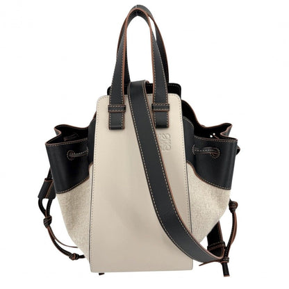 Loewe 2-Way Anagram Hammock Shoulder Crossbody Tote Bag Drawstring Leather