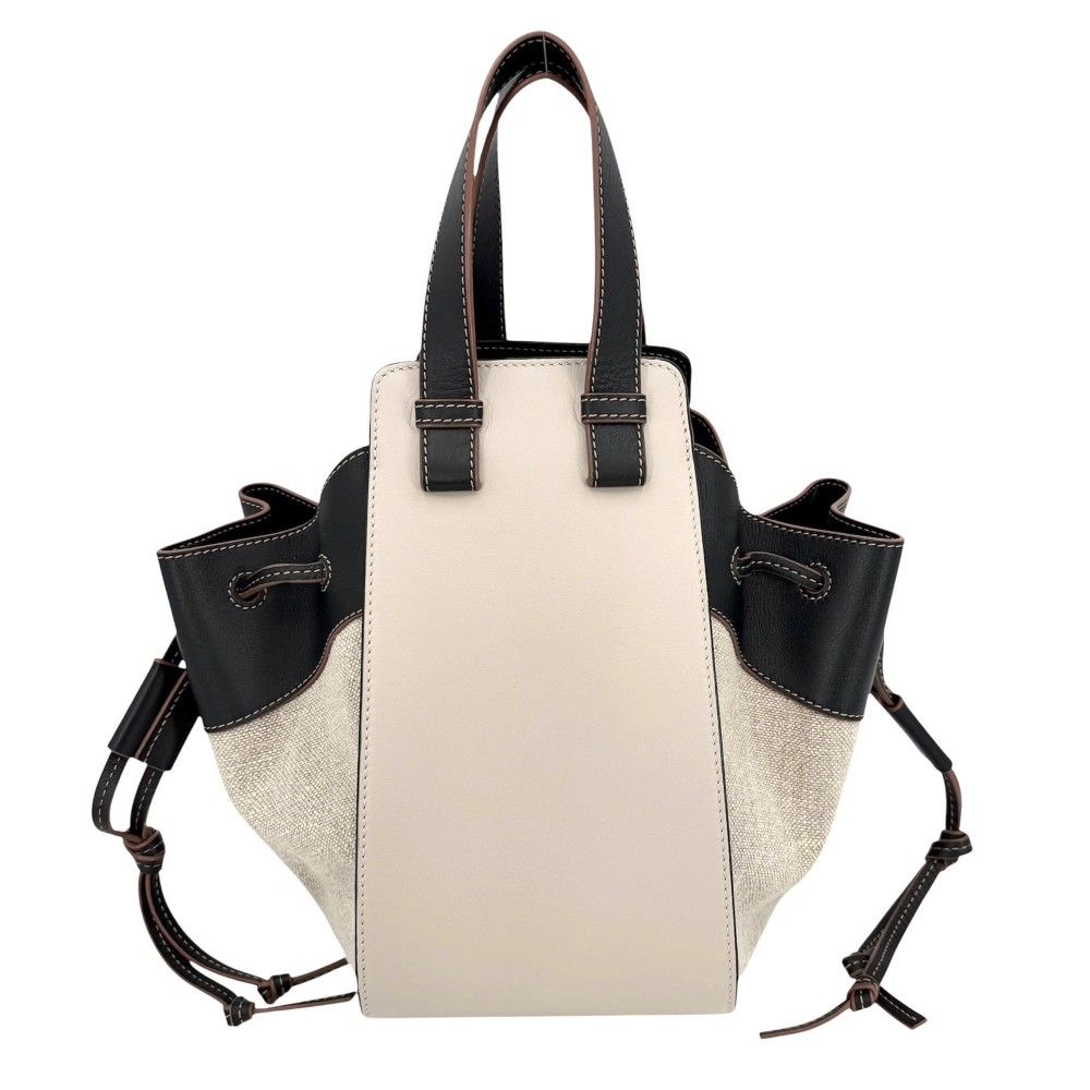Loewe 2-Way Anagram Hammock Shoulder Crossbody Tote Bag Drawstring Leather — view 2